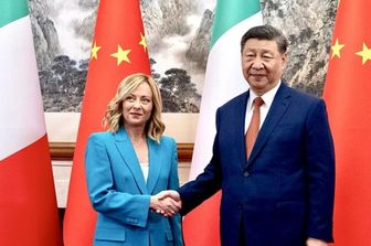 Giorgia Meloni rencontre  le président chinois Xi Jinping, Pékin, le 29 juillet 2024