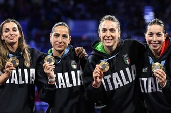 L'Italia della spada femminile ha vinto l'oro