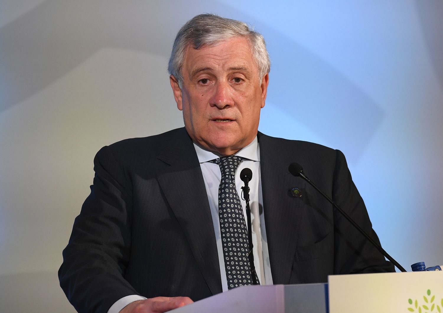 Le Ministre des affaires étrangères Antonio Tajani