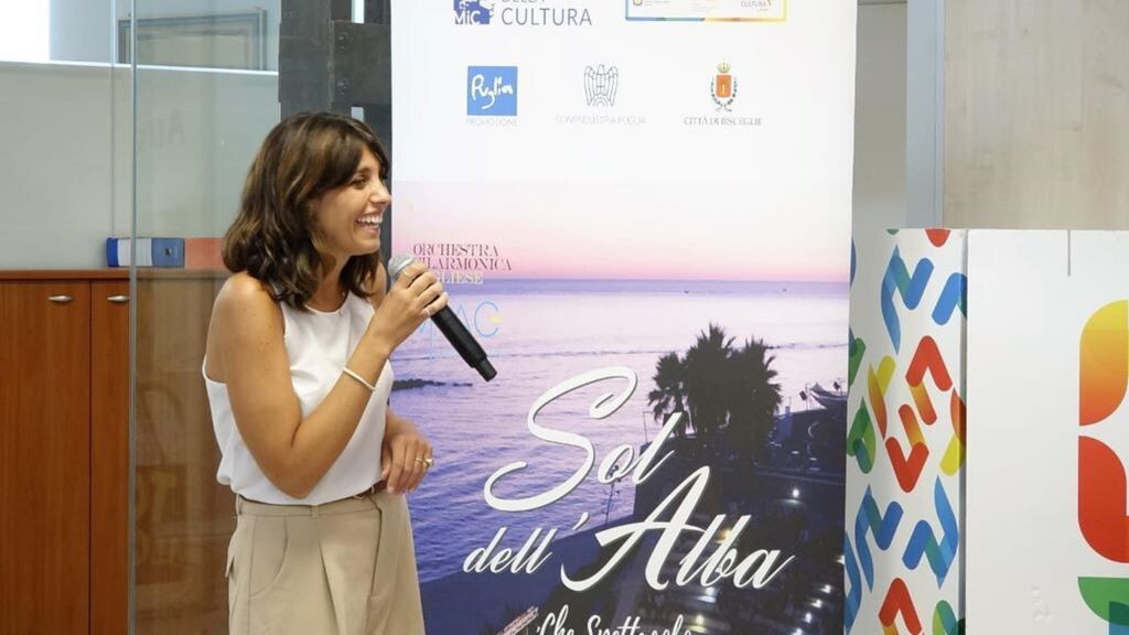 Laura Bienna, Presidente dell’Orchestra Filarmonica Pugliese (OFP),presenta la sesta edizione del Sol dell'Alba.