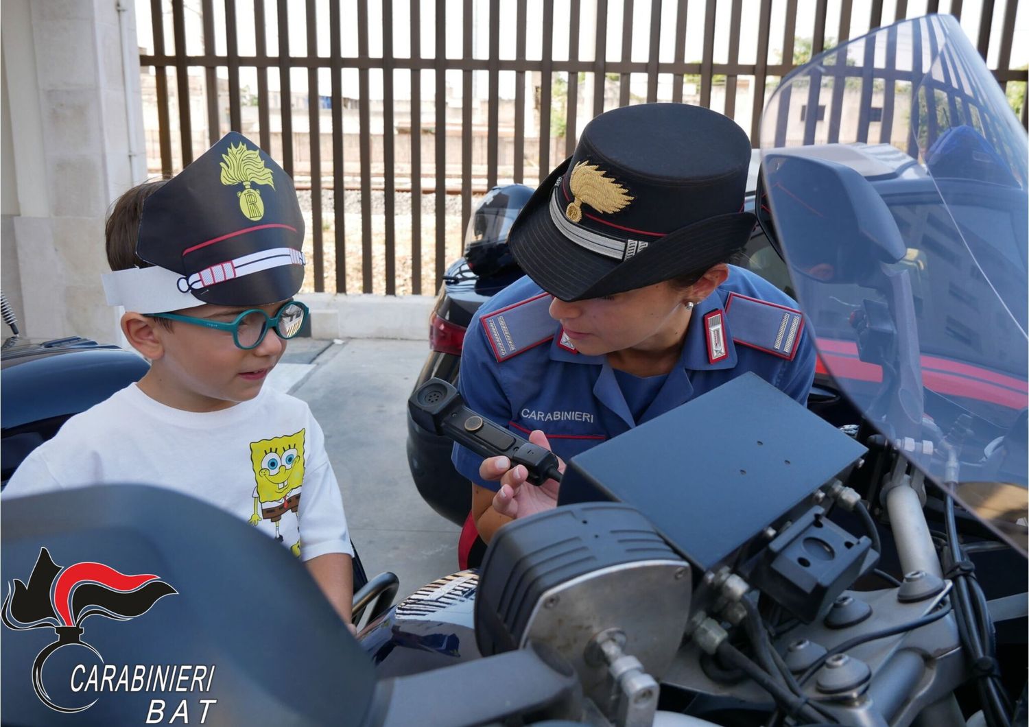 festa in caserma organizzata dai carabinieri bat per 4 anni di un bambino