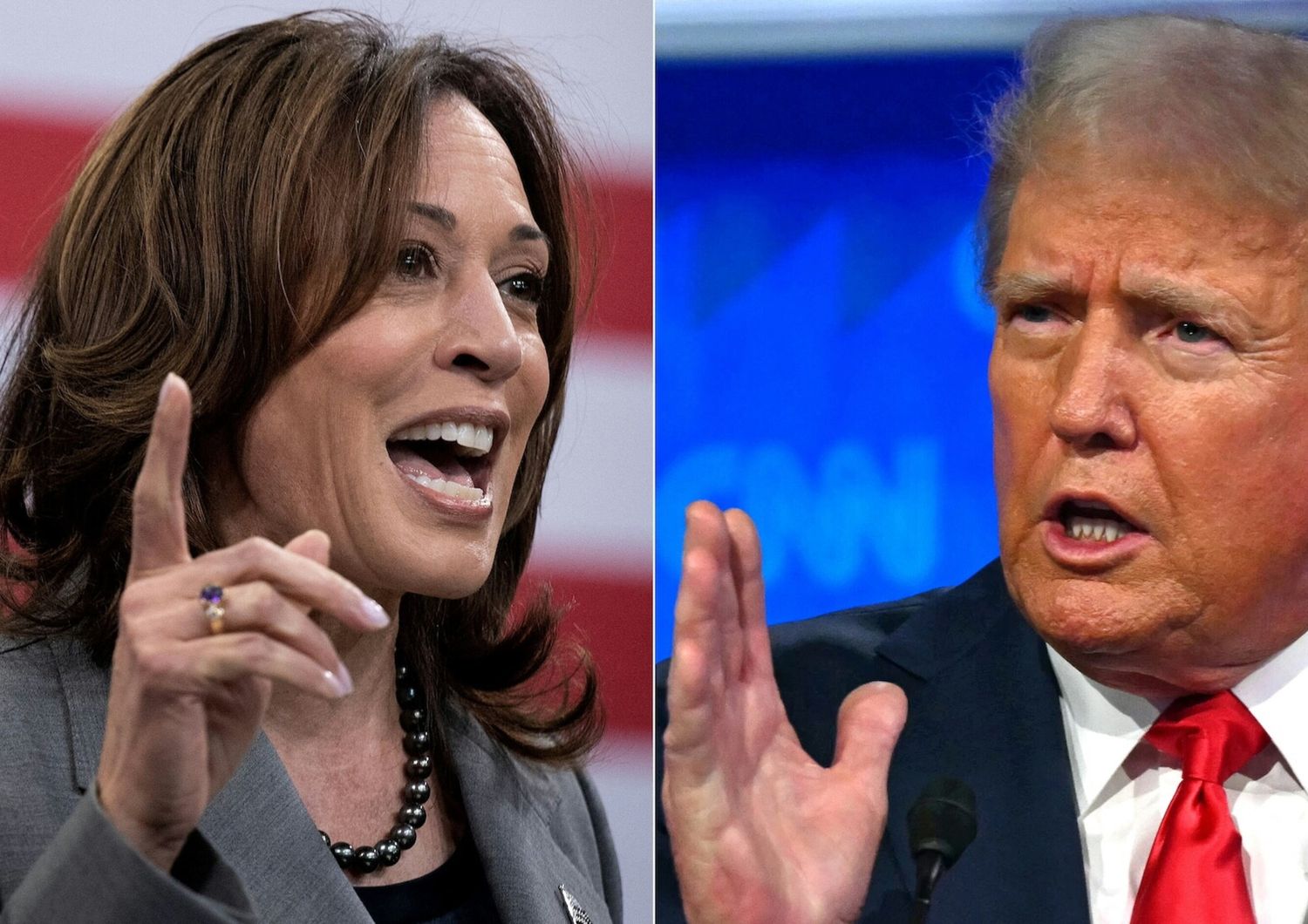 Kamala Harris e Donald Trump