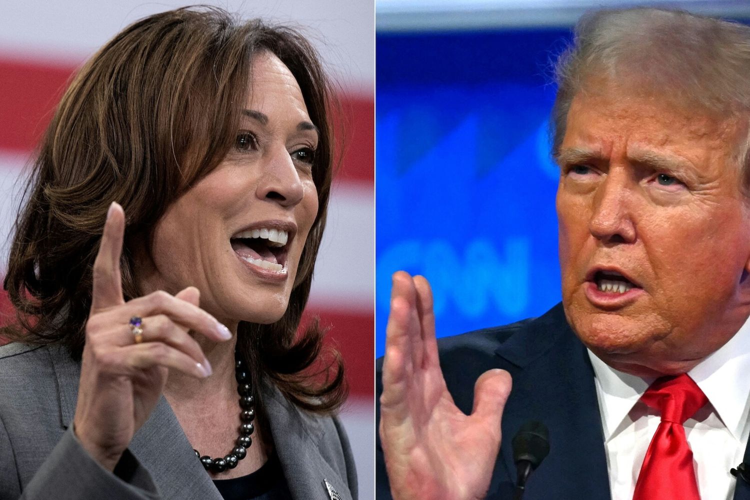Kamala Harris e Donald Trump
