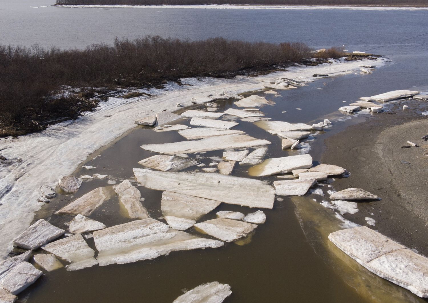 Permafrost in erosione in Alaska