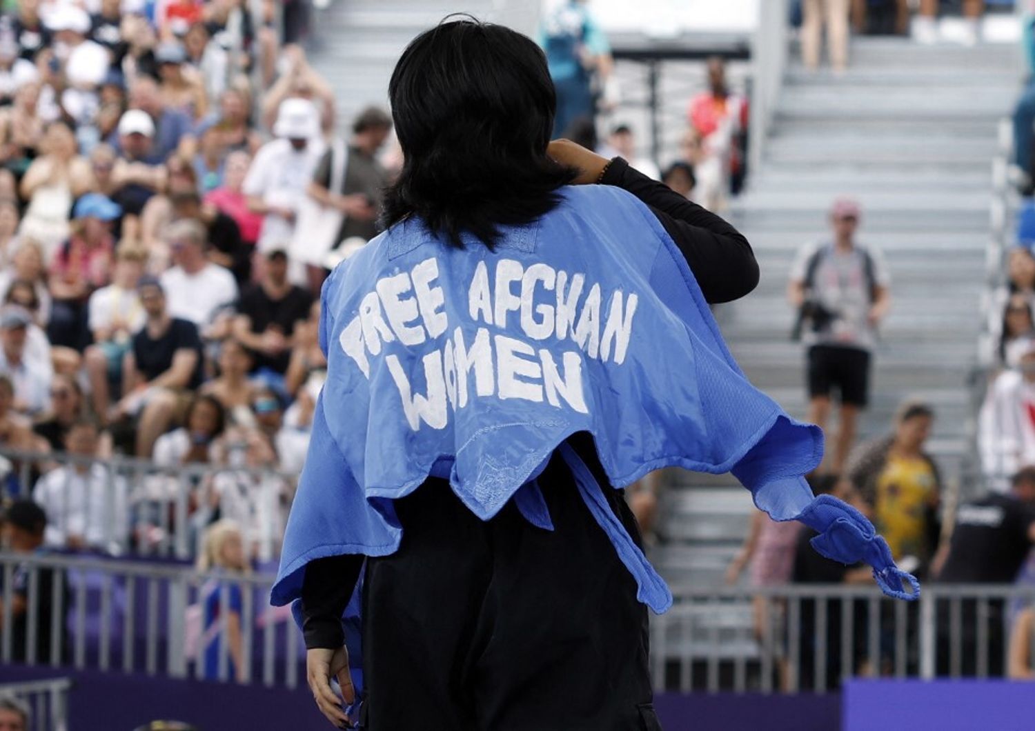 Manizha Talash, atleta afghana che ha gareggiato per la squadra dei rifugiati alle Olimpiadi