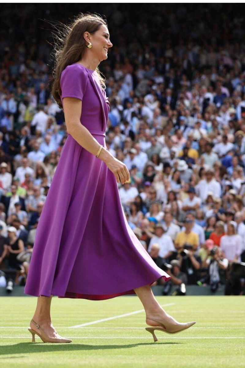 La principessa del Galles, il 14 luglio scorso, al torneo di tennis di Wimbledon