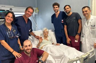 Antonio Ciaccia, la paziente di 102 anni, cui è stato impiantato con successo un pacemaker