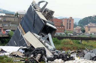 Il Ponte Morandi crollato a Genova