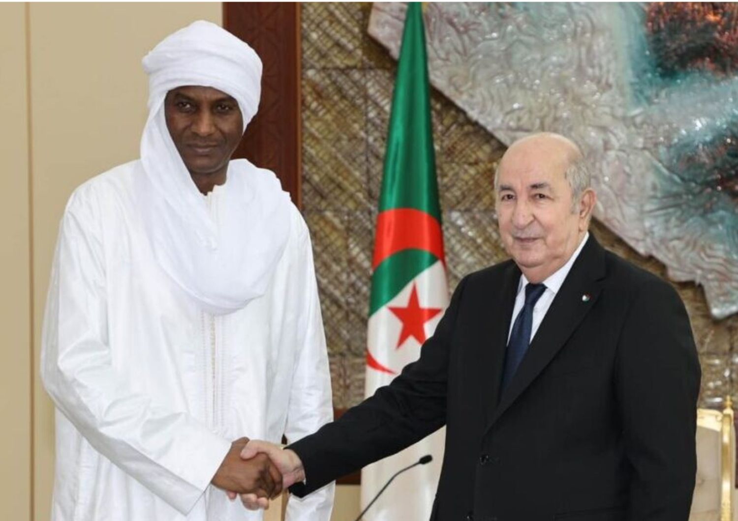 Le premier ministre nigérien et ministre de l'Economie, Ali Mahamane Lamine Zeine, a été reçu à Alger par le président Abdelmadjid Tebboune