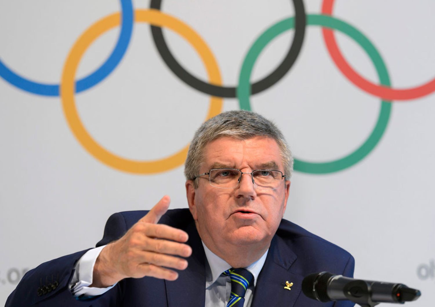 Cio presidente Thomas Bach (Afp)