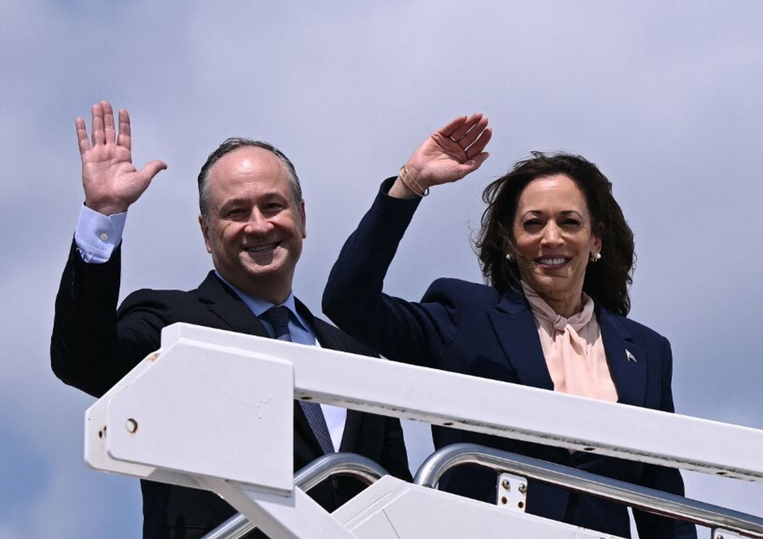 Douglas Emhoff e la moglie Kamala Harris