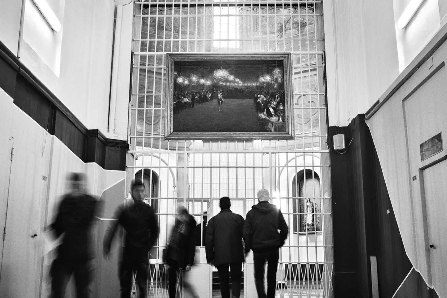 il dipinto &ldquo;Il Tabarin&rdquo;, parte della mostra &ldquo;Gianni Maimeri: la musica dipinta&rdquo; allestita all&rsquo;interno del carcere di San Vittore.&nbsp;