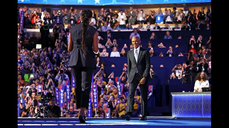 Gli Obama alla Convention Dem Chicago