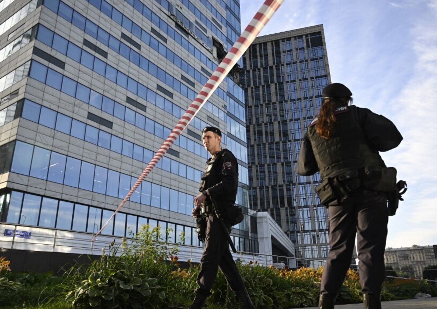 L'edificio di Mosca attaccato da droni ucraini