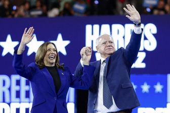 Kamala Harris e Tim Walz