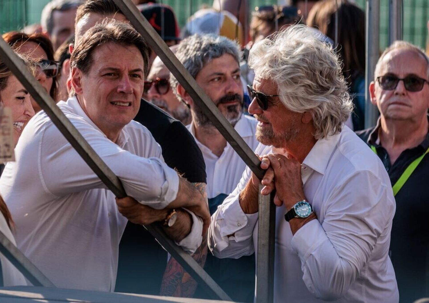 Giuseppe Conte e Beppe Grillo