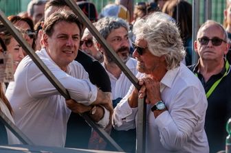 Giuseppe Conte e Beppe Grillo