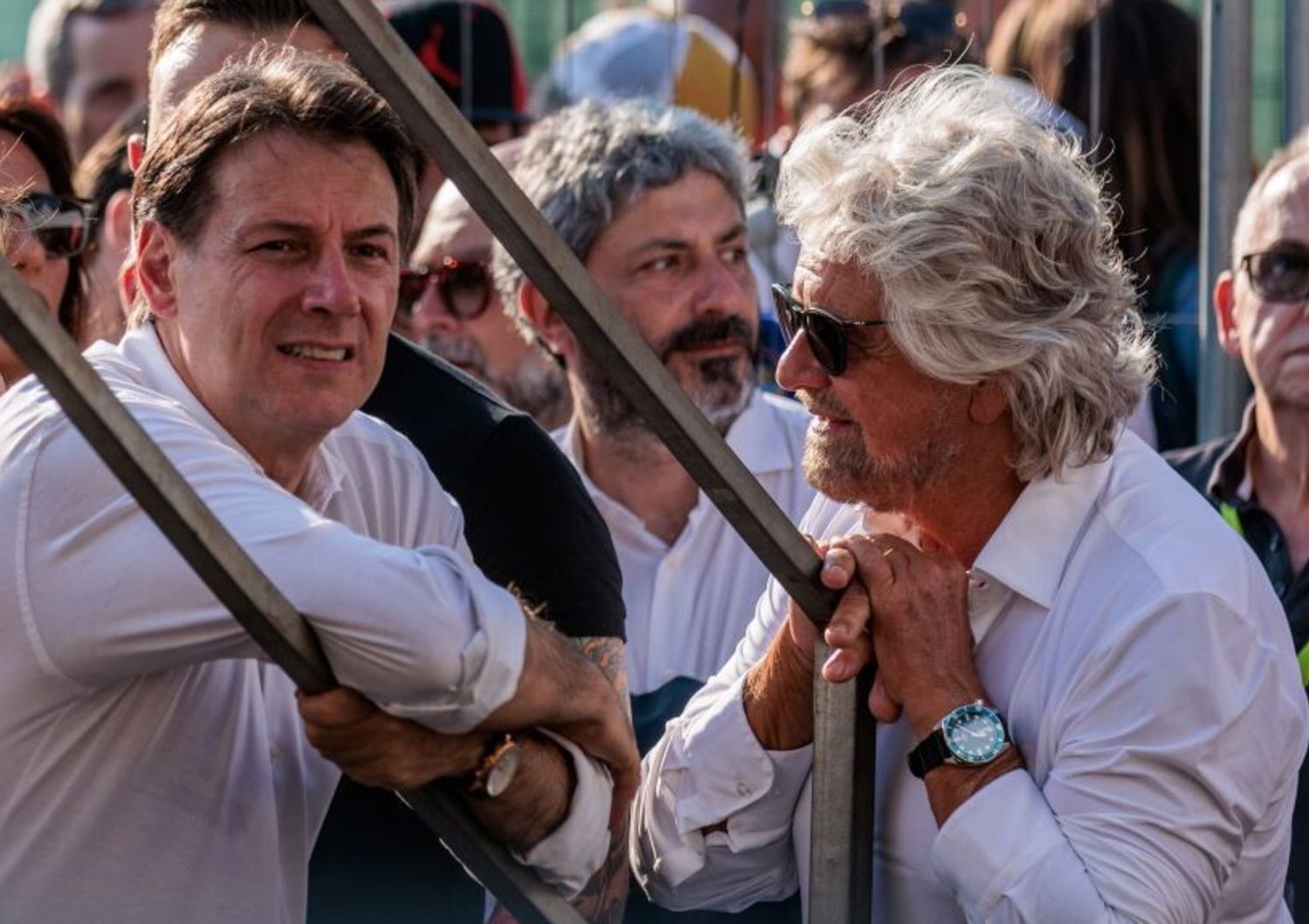 Giuseppe Conte e Beppe Grillo