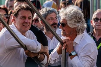 Giuseppe Conte e Beppe Grillo