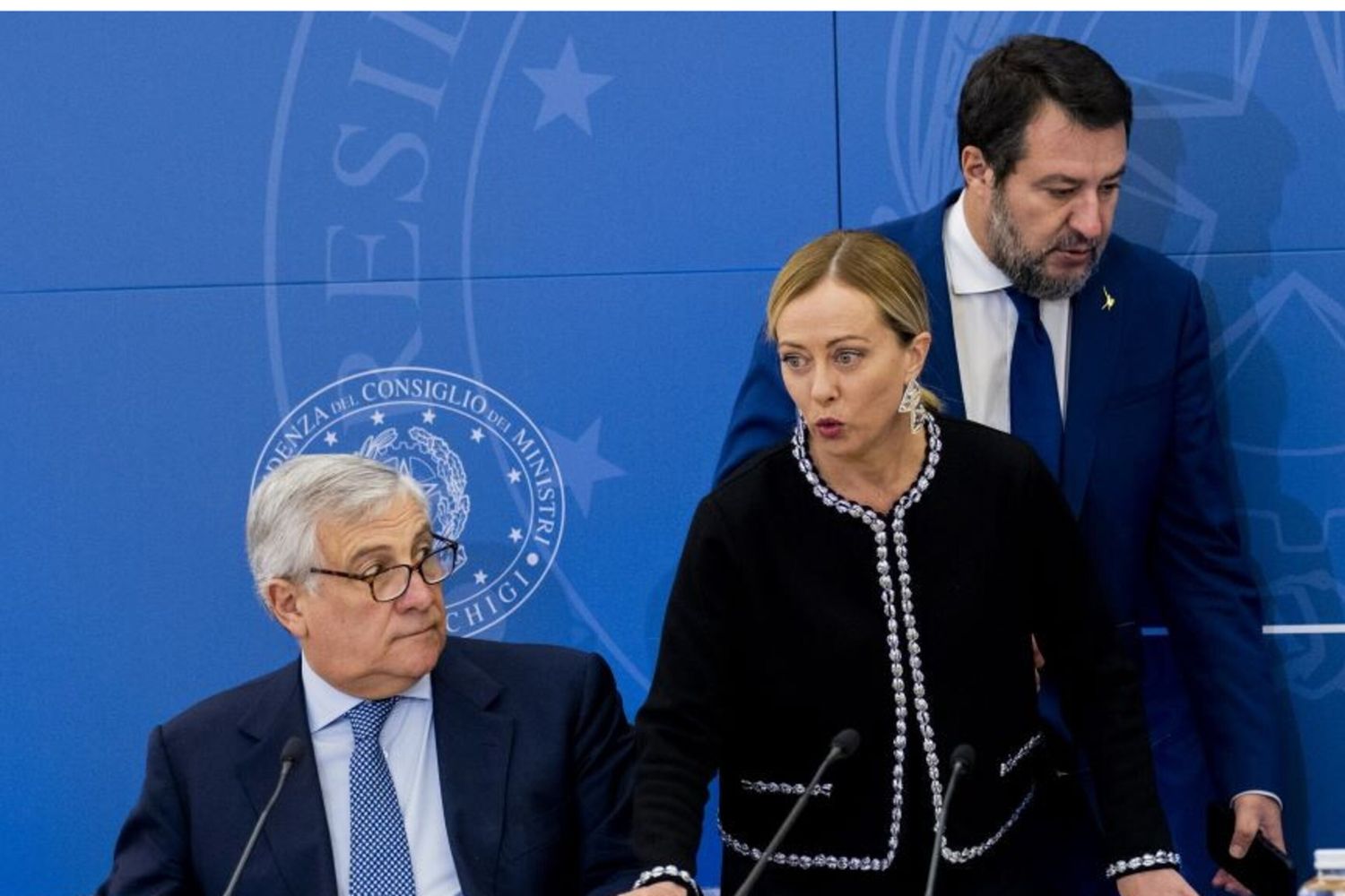 Tajani - Meloni - Salvini