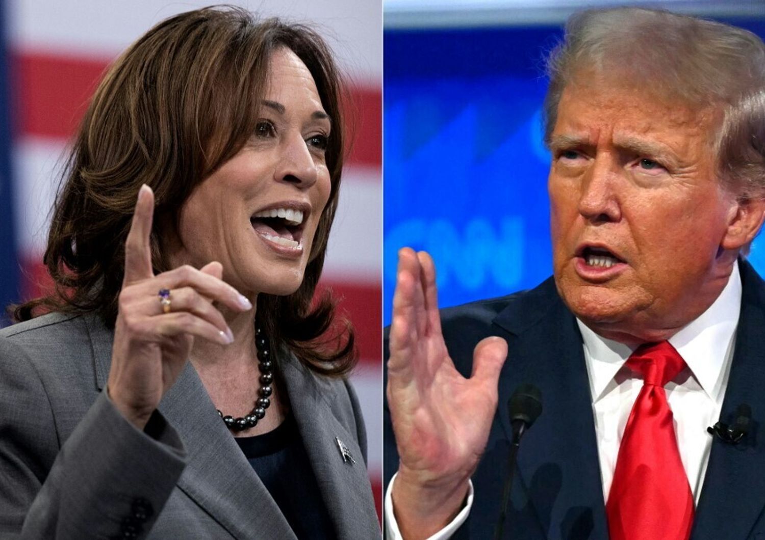 Kamala Harris e Donald Trump