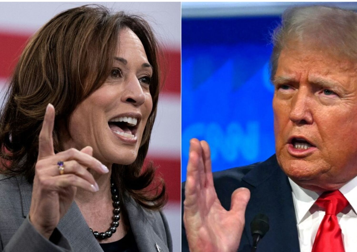 Kamala Harris e Donald Trump