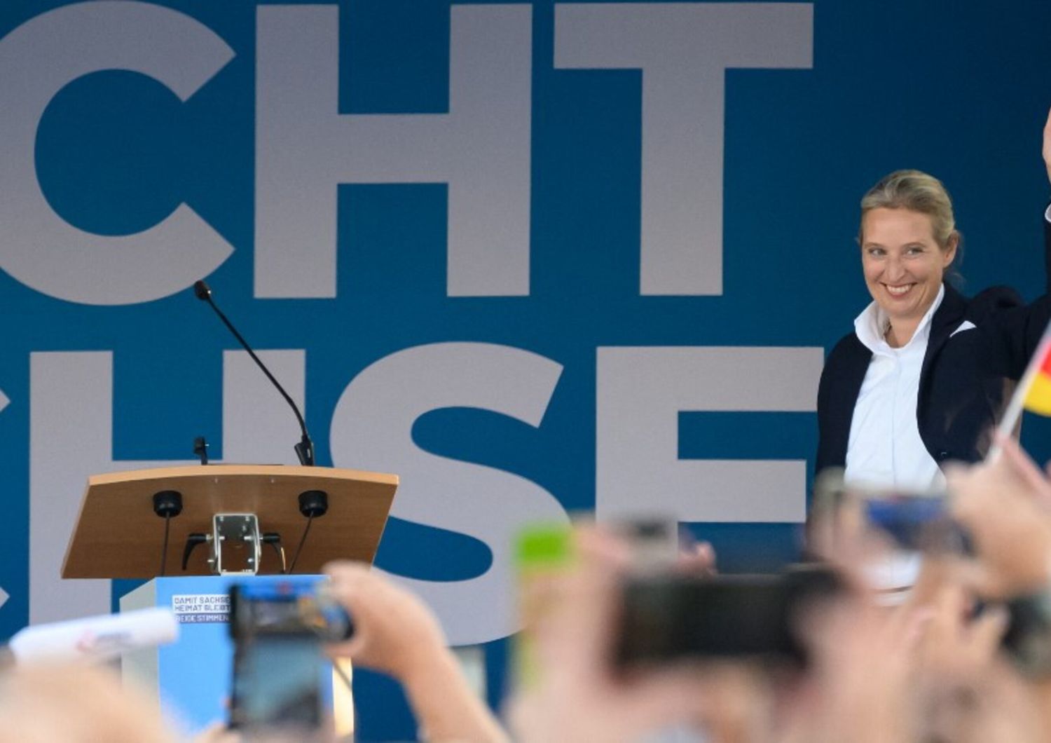 27 August 2024, Saxony, Bautzen: Alice Weidel, AfD national chairman