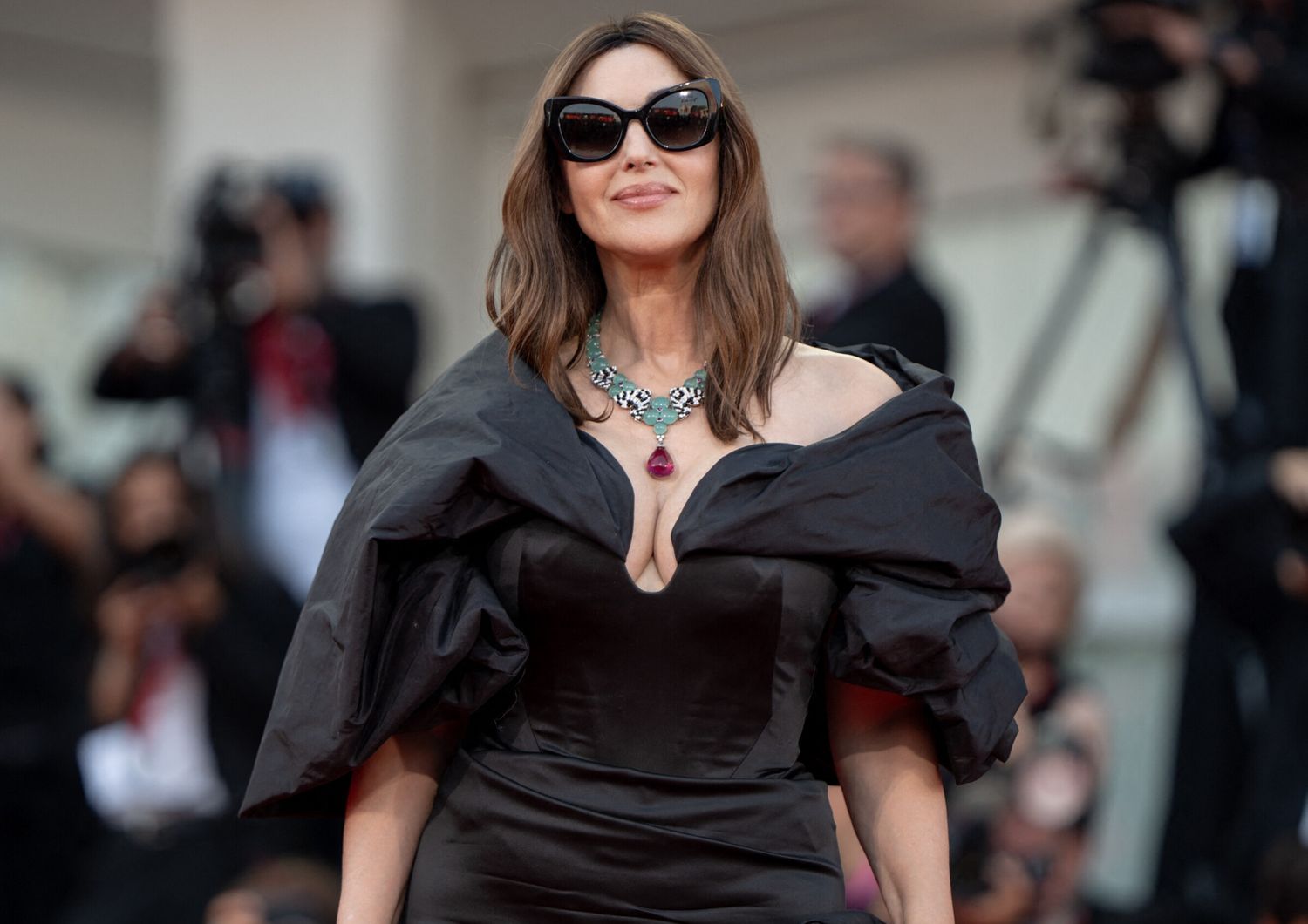 venezia cinema look bellucci rider blanchette&nbsp;