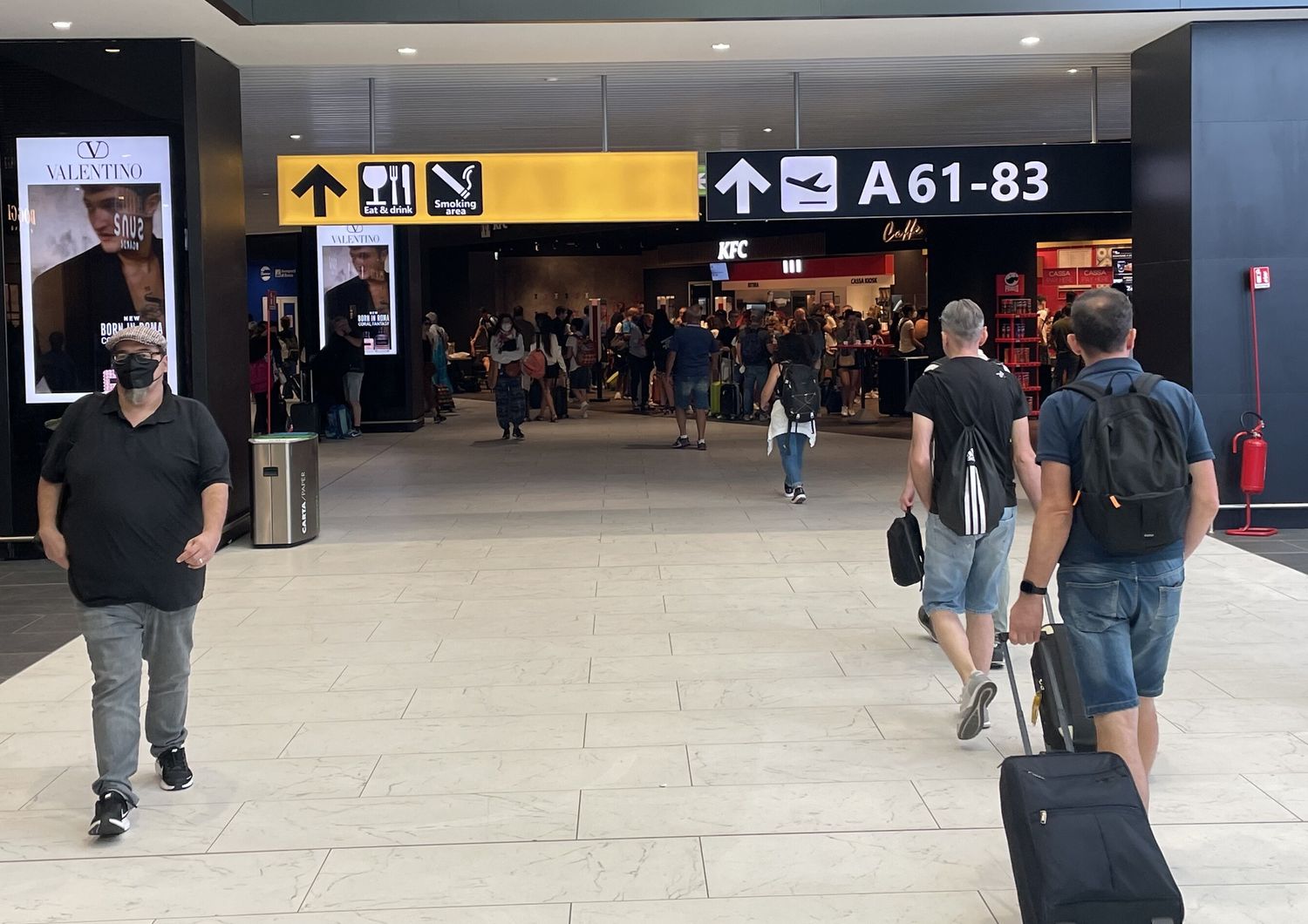 Il terminal A dell'aeroporto di Fiumicino&nbsp;