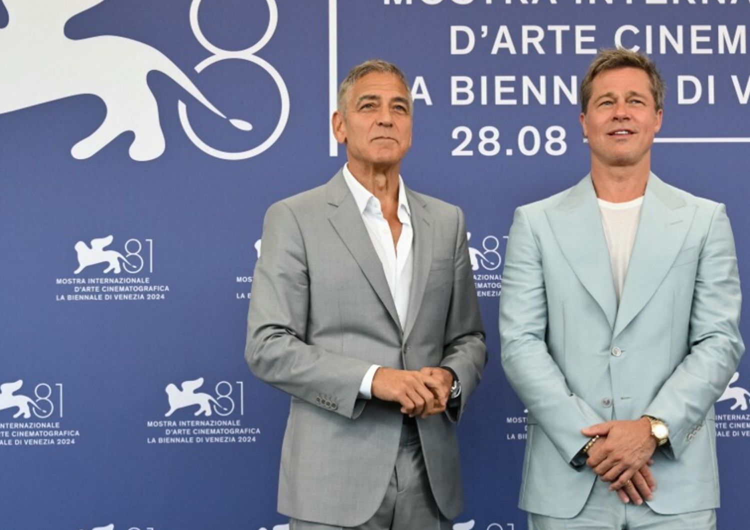 George Clooney e Brad Pitt