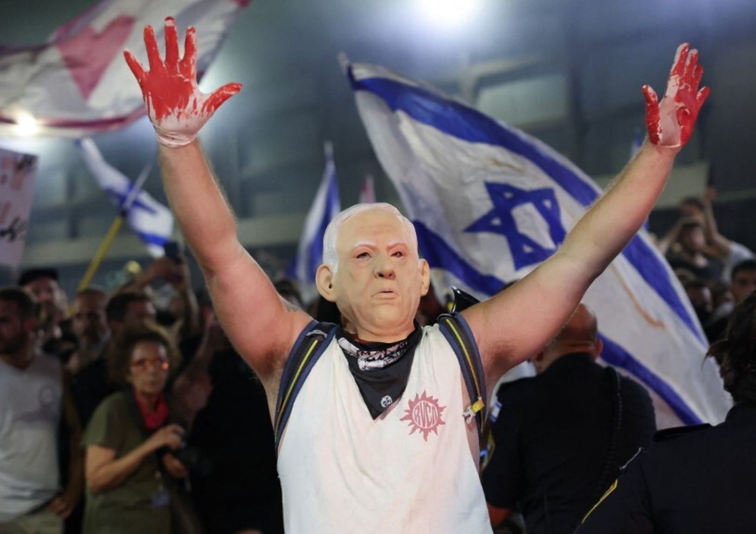 manifestazioni anti governative in Israele per il rilascio degli ostaggi