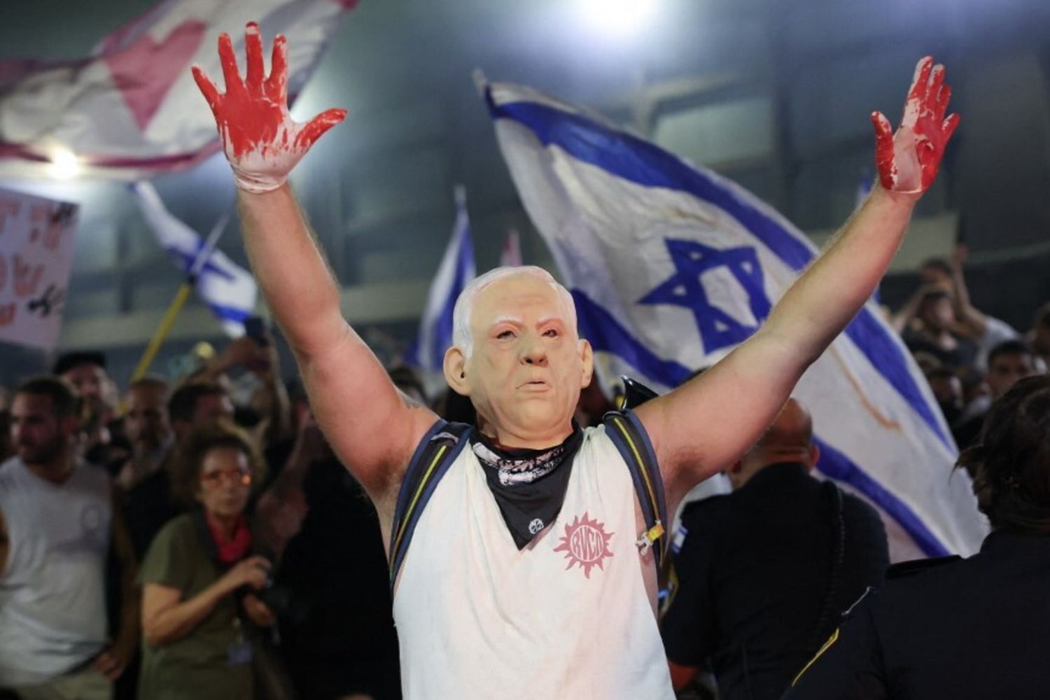 manifestazioni anti governative in Israele per il rilascio degli ostaggi