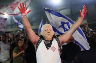 manifestazioni anti governative in Israele per il rilascio degli ostaggi