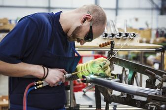 Industria manifatturiera: una fabbrica di bicilette