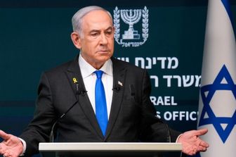 Benjamin Netanyahu nella conferenza stampa a Gerusalemme