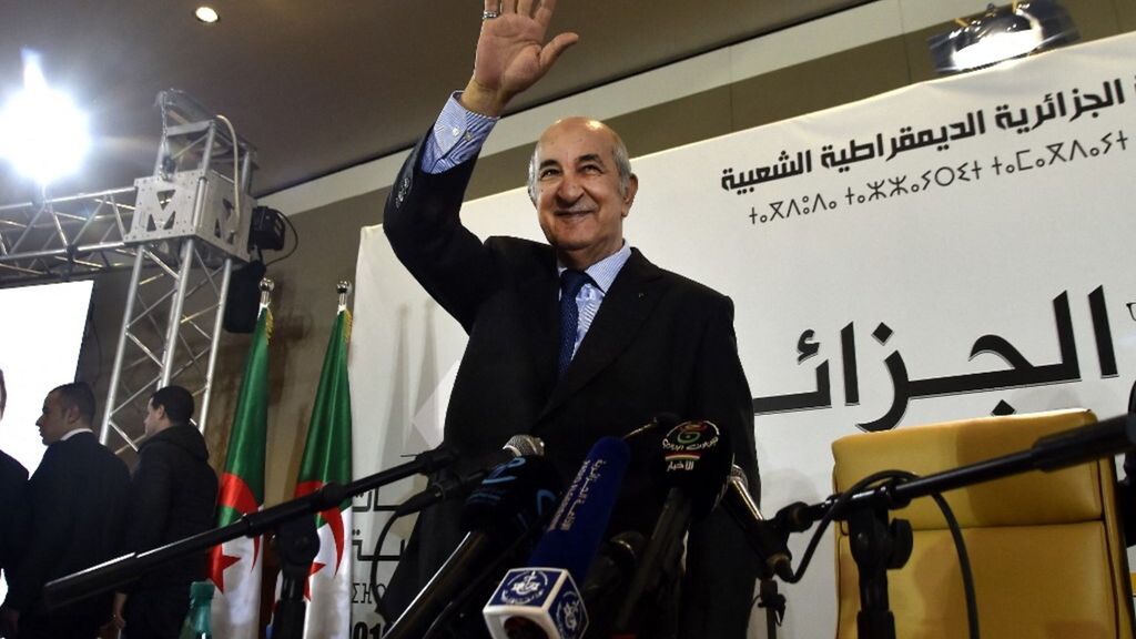 Le président sortant Abdelmadjid Tebboune,