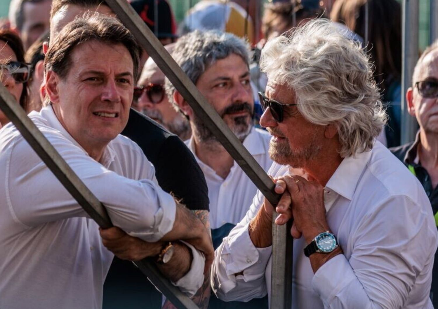 Giuseppe Conte e Beppe Grillo