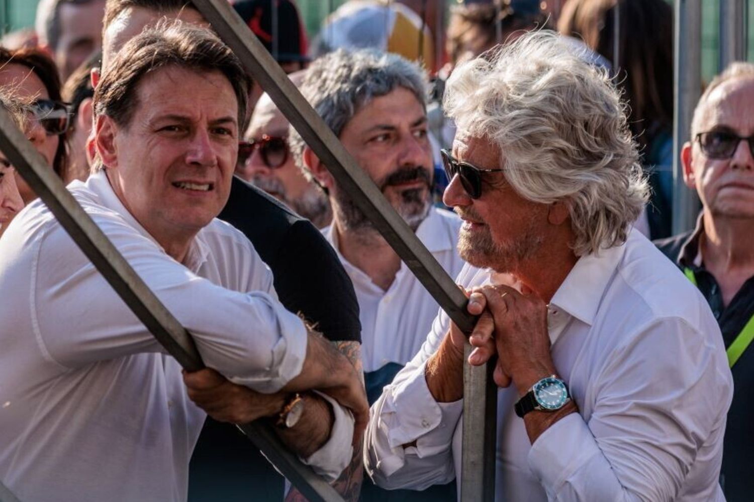 Giuseppe Conte e Beppe Grillo