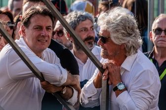 Giuseppe Conte e Beppe Grillo