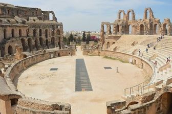 L'amphithéâtre d'El Jem, trésor historique de la Tunisie, connu comme le "Colisée africain"