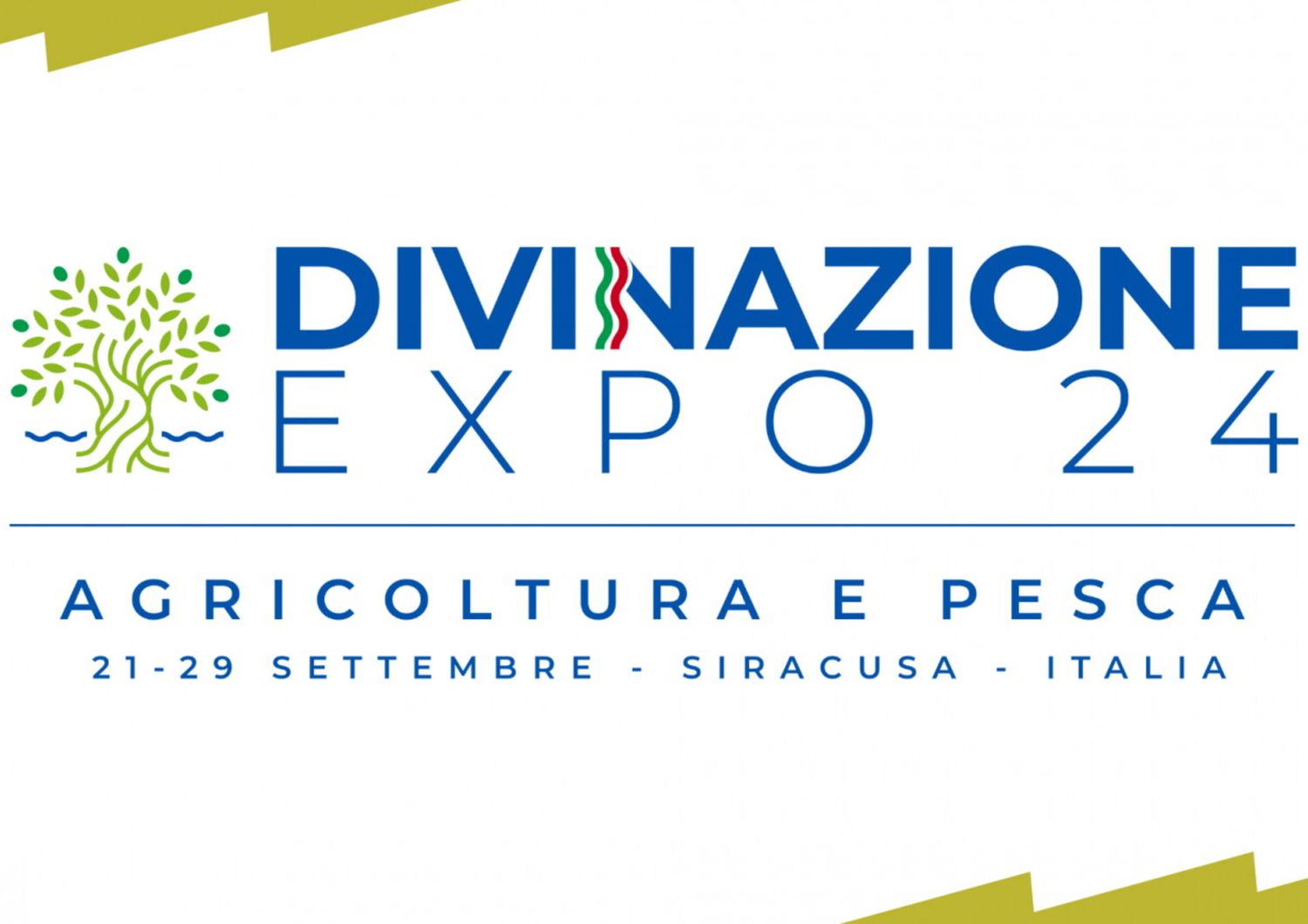 Affiche de l'Expo DIVINAZIONE au G7 Agriculture  du 21 au 29 septembre à Syracuse