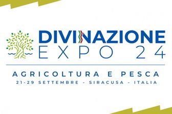 Affiche de l'Expo DIVINAZIONE au G7 Agriculture  du 21 au 29 septembre à Syracuse