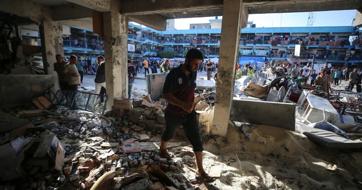 ガザ襲撃、学校で14人死亡。イスラエル「テロリストの巣窟だった」