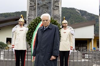 Mattarella Ampezzo cerimonia Zona libera Carnia