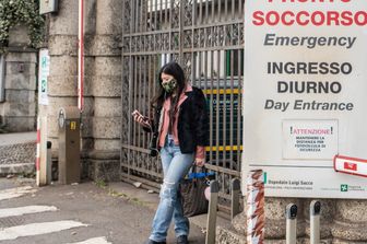 L'ingresso del Pronto Soccorso dell'ospedale Sacco di Milano