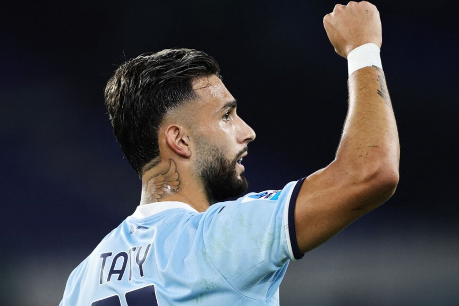 Taty Castellanos esulta dopo il gol del 2-1 della Lazio sul Verona