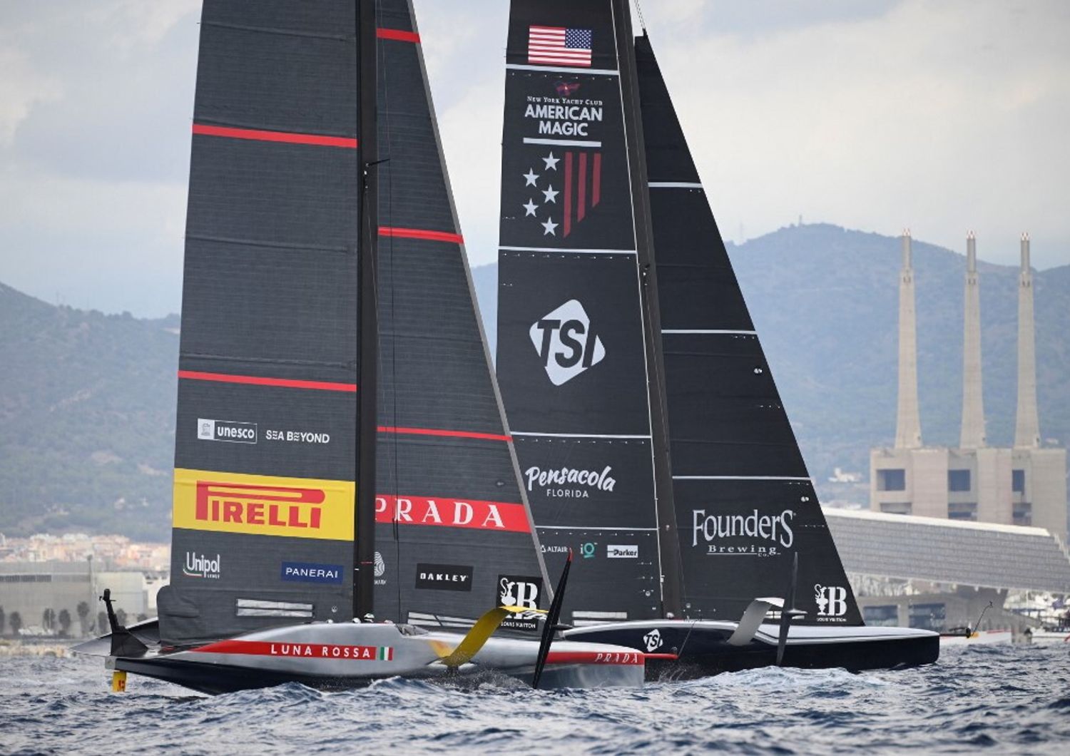 Louis Vitton Cup, Luna Rossa contro American Magic