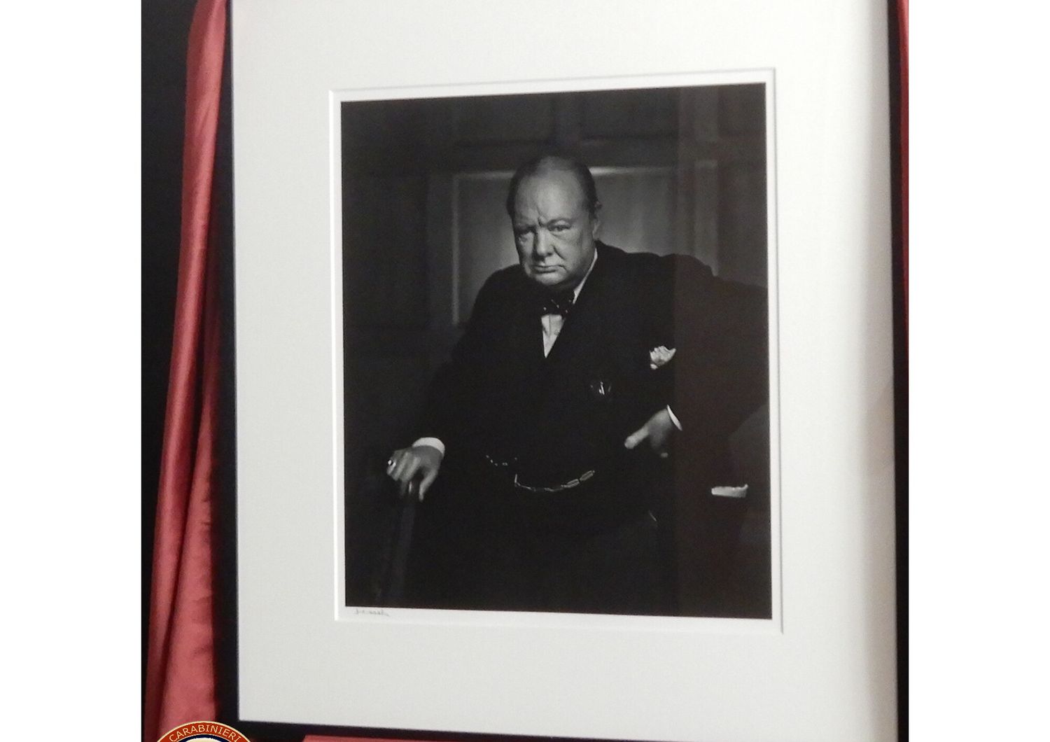 La foto di Winston Churchill rubata