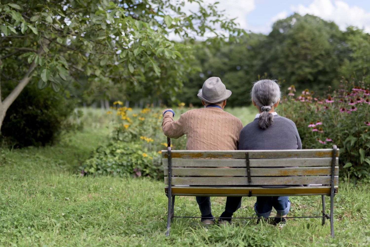 Una coppia di anziani