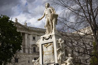 Il monumento a Wolfgang Amadeus Mozart a Vienna